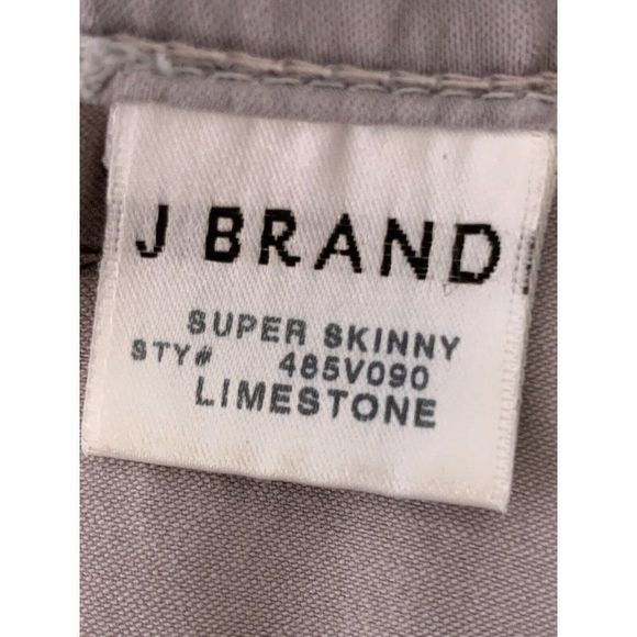 J Brand Sz 10/12 Curvey Jeans Sateen Lightweight Skinny Gray Mid Rise $185 - Picture 2 of 9